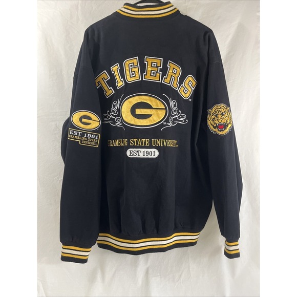 Other - Vintage HBCU Grambling State University Jacket Tiger Cotton‎ Black 2XL Varsity